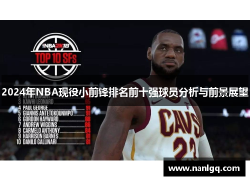 2024年NBA现役小前锋排名前十强球员分析与前景展望